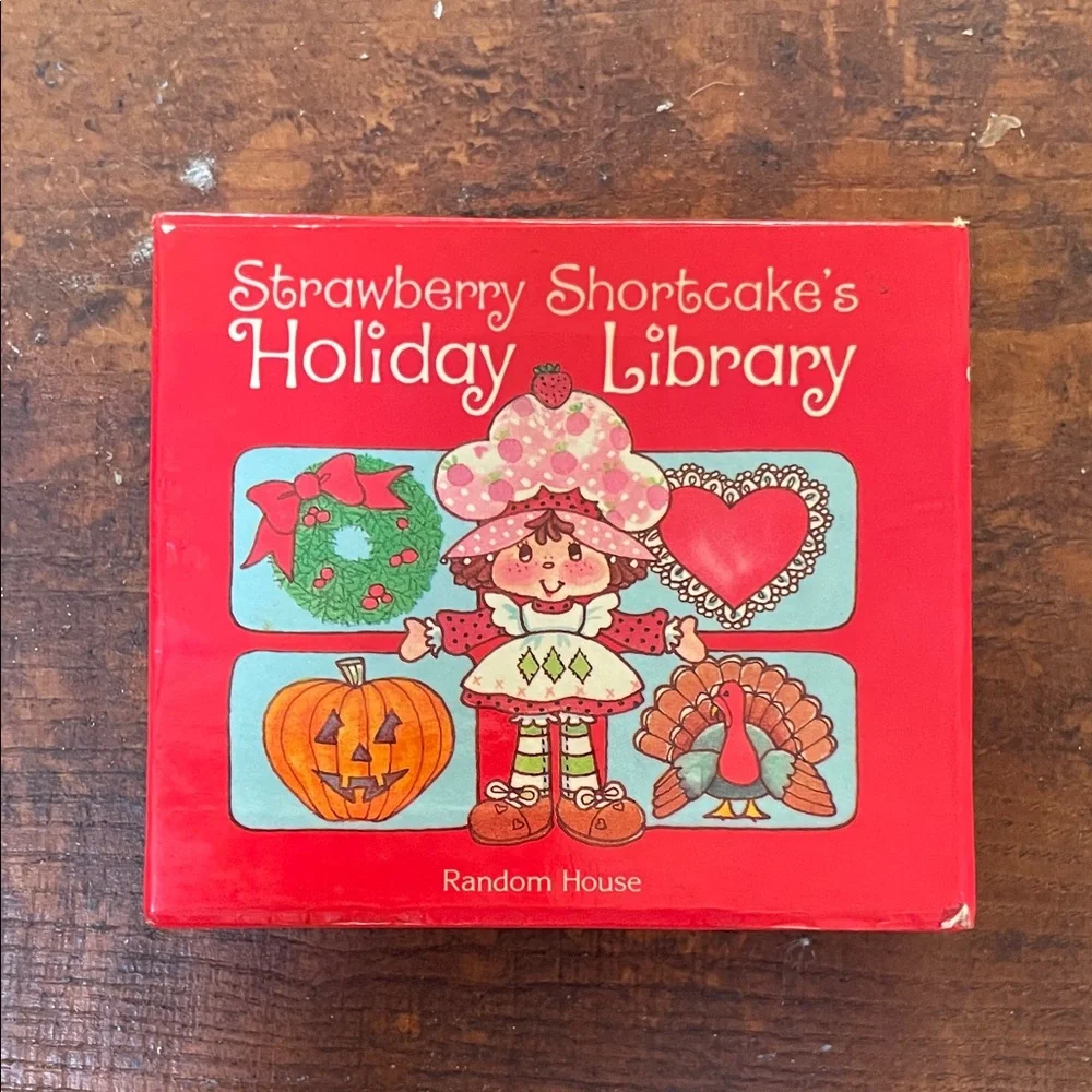 Vintage Strawberry Shortcake Holiday Library 4 Book Set - Picture 5 of 7